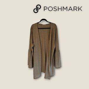 NYC Cardigan Open‎ Front Bell Sleeve 2X